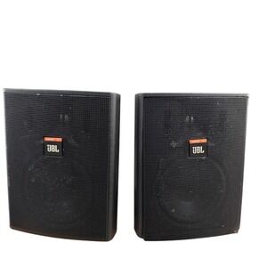JBL Professional Control 25T Indoor Outdoor Loudspeaker Pair w/ Mounts Tested